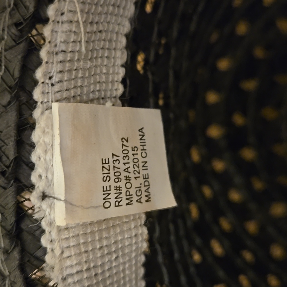 Black Straw Derby Hat - image 8